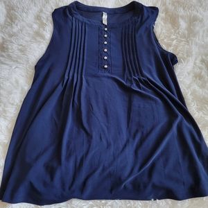 Dark Blue Blouse tank